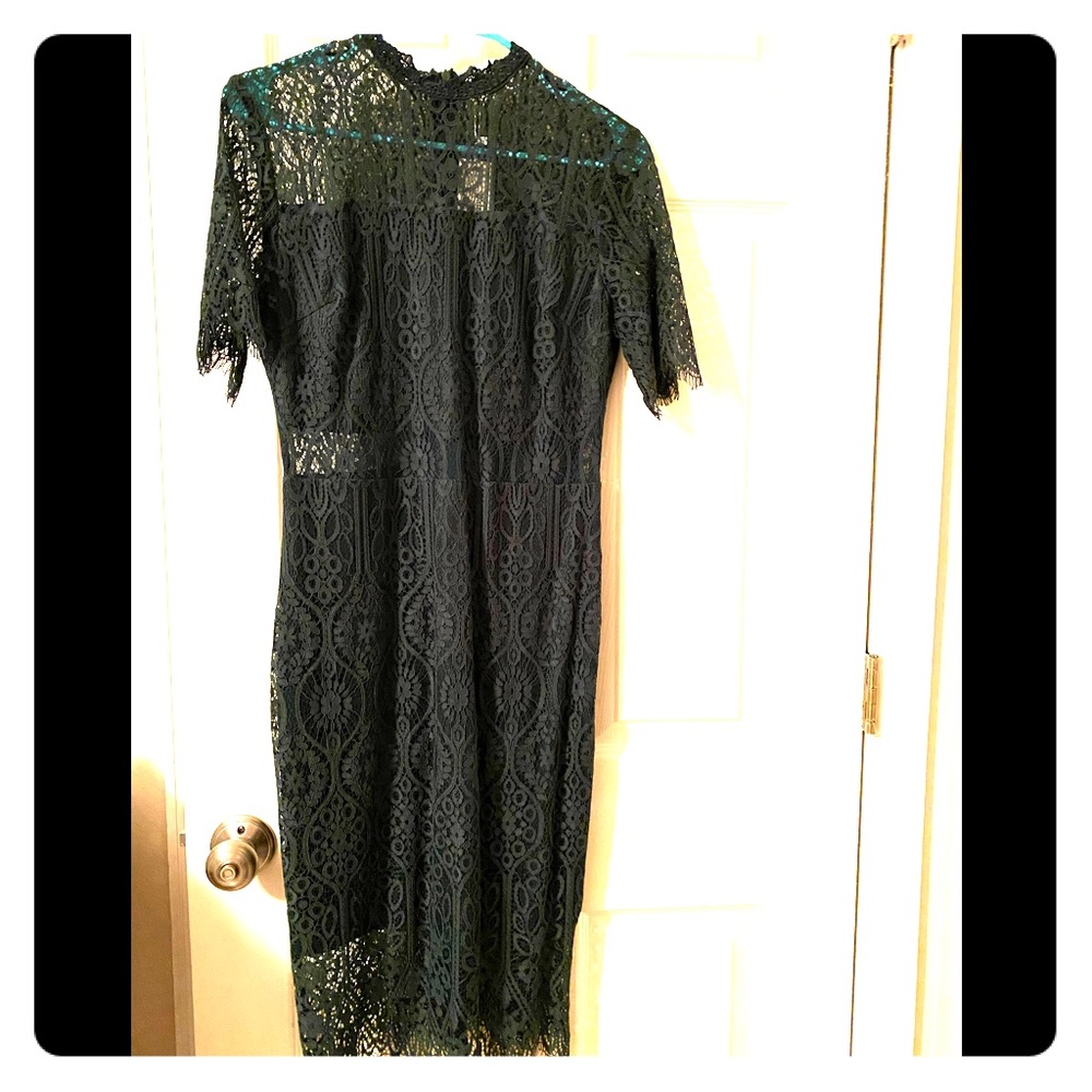 Lace fitted dress